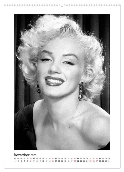 Produktbild: Marilyn Monroe. Weltstar und Sexsymbol (hochwertiger Premium Wandkalender 2026 DIN A2 hoch), Kunstdruck in Hochglanz