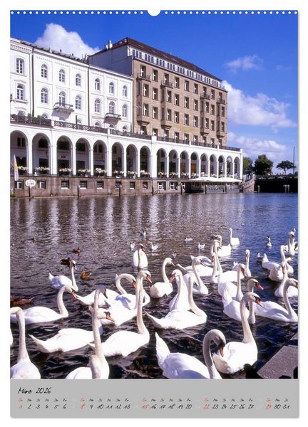 Produktbild: Hamburg - Eine Stadt mit vielen Gesichtern (Wandkalender 2026 DIN A2 hoch), CALVENDO Monatskalender