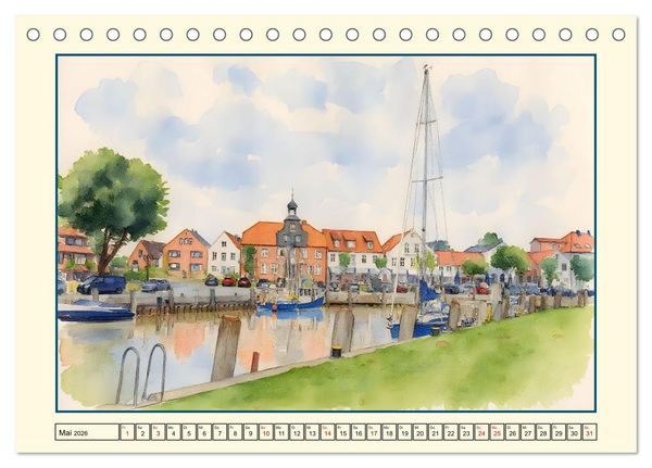 Produktbild: Schleswig-Holsteins Nordseek&uuml;ste (Tischkalender 2026 DIN A5 quer), CALVENDO Monatskalender