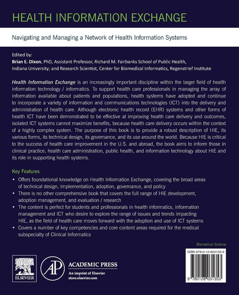 Produktbild: Health Information Exchange: Navigating and Managing a Network of Health Information Systems