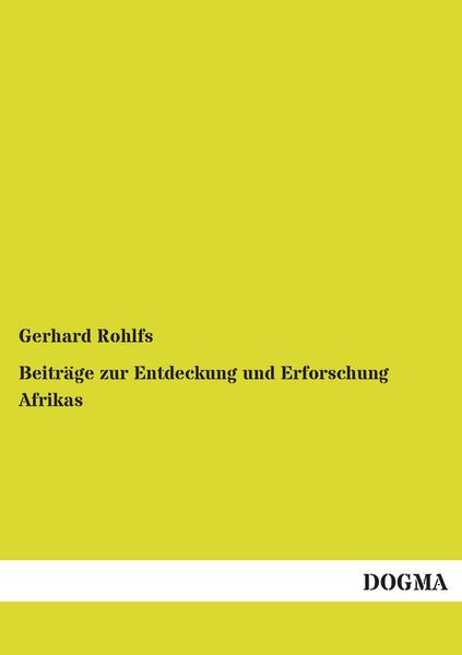 Produktbild: Beitr&auml;ge zur Entdeckung und Erforschung Afrikas