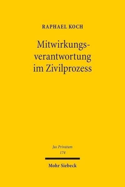 Produktbild: Mitwirkungsverantwortung im Zivilprozess