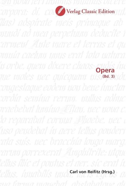 Opera, Taschenbuch von , Classic Edition, 9783839701447