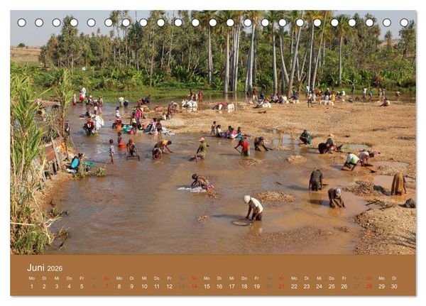 Produktbild: Alltag in Madagaskar (Tischkalender 2026 DIN A5 quer), CALVENDO Monatskalender