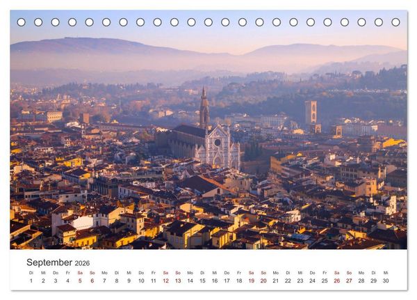 Produktbild: Florenz - Die Hauptstadt der Toskana. (Tischkalender 2026 DIN A5 quer), CALVENDO Monatskalender