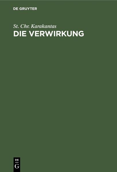 Produktbild: Die Verwirkung