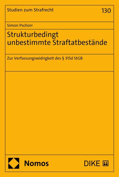 Produktbild: Strukturbedingt unbestimmte Straftatbest&auml;nde