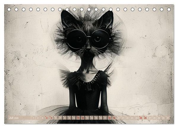 Produktbild: Miau-velous Momente (Tischkalender 2026 DIN A5 quer), CALVENDO Monatskalender