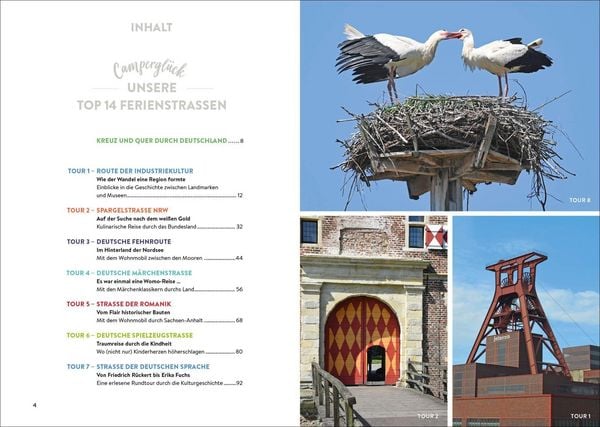 Produktbild: Campergl&uuml;ck Deutschlands Ferienstra&szlig;en Die sch&ouml;nsten Traumrouten von der Alpenstra&szlig;e bis zur Vulkanstra&szlig;e