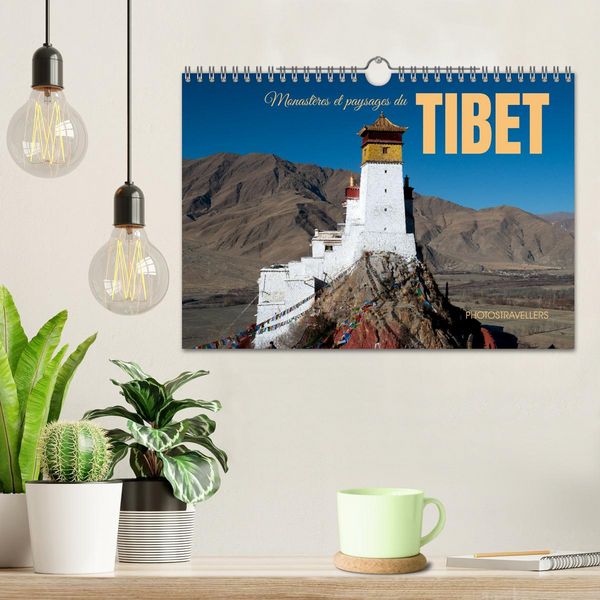 Produktbild: Monast&egrave;res et paysages du Tibet (Calendrier mural 2027 DIN A4 vertical), CALVENDO calendrier mensuel