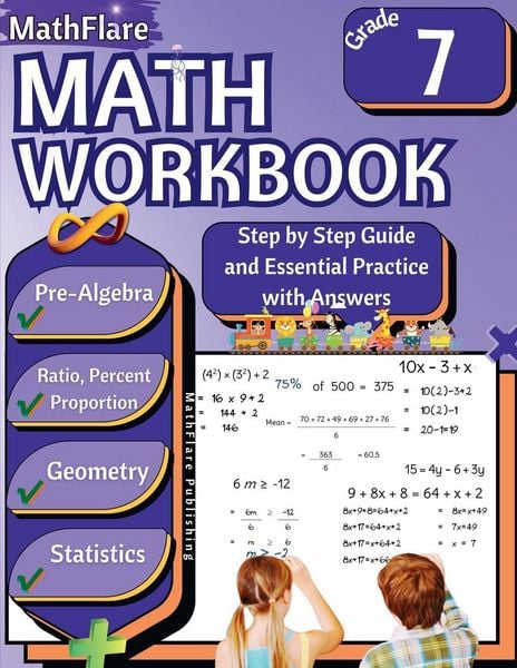 Produktbild: MathFlare - Math Workbook 7th Grade