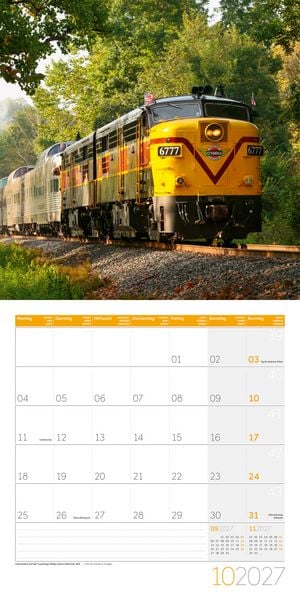 Produktbild: Lokomotiven Kalender 2027 - 30x30 - Art12