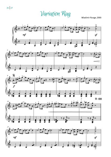 Produktbild: Melodies For Piano, Volume Iii, 11 Compositions