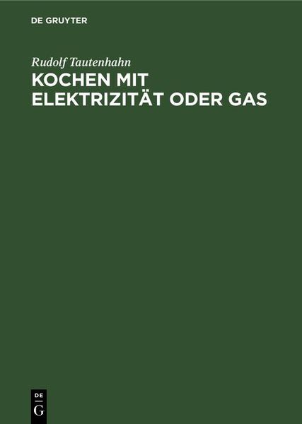 Produktbild: Kochen mit Elektrizit&auml;t oder Gas