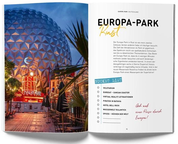 Produktbild: GuideMe Reiseführer „Die 30 besten Freizeitparks Europas“