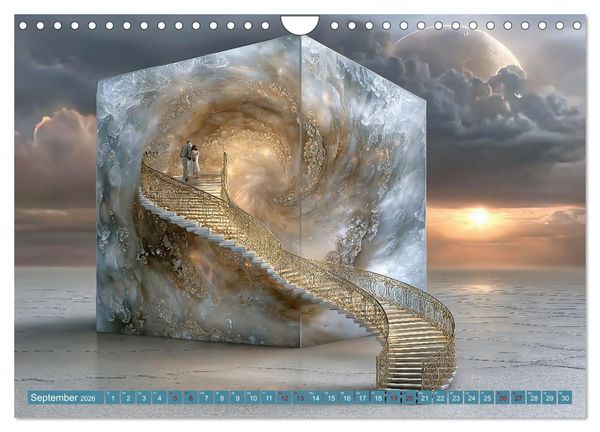 Produktbild: Zwischen Licht und Stille - Tr&auml;ume aus Licht und Form (Wandkalender 2026 DIN A4 quer), CALVENDO Monatskalender
