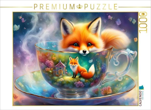 CALVENDO Puzzle Kuschliger Kaffeebesucher | 1000 Teile Lege-Größe 64x48cm Foto-Puzzle für glückliche Stunden