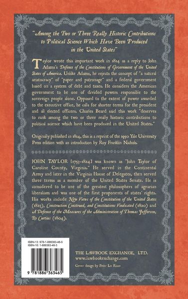 Produktbild: An Inquiry into the Principles and Policy of the Government of the United States