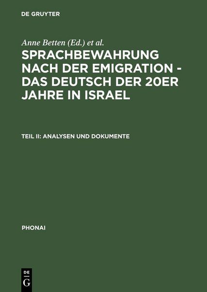 Produktbild: Analysen und Dokumente