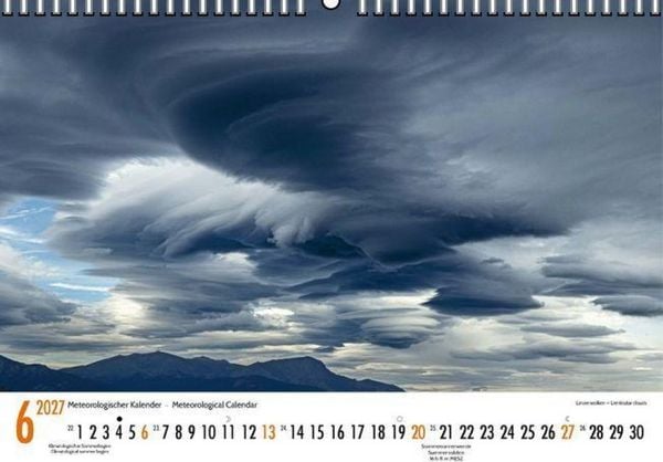 Produktbild: Meteorologischer Kalender 2027 Meteorological Calendar