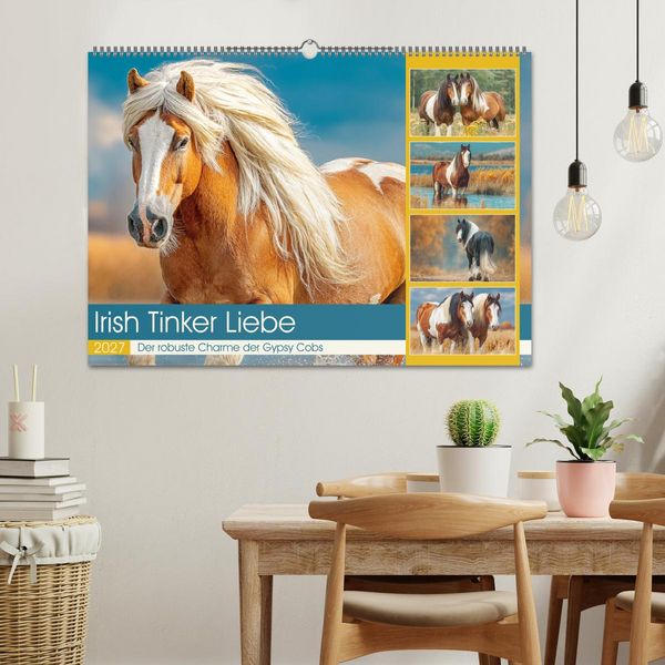Produktbild: Irish Tinker Liebe. Der robuste Charme der Gypsy Cobs (Wandkalender 2027 DIN A2 quer), CALVENDO Monatskalender