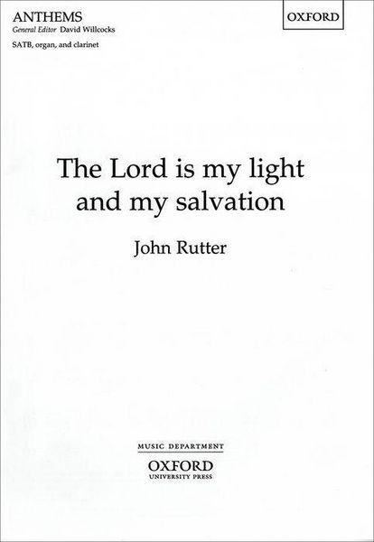 Produktbild: Rutter, J: Lord is my light and my salvation