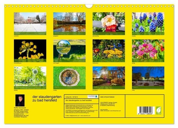 Produktbild: der staudengarten zu bad hersfeld (Wandkalender 2026 DIN A3 quer), CALVENDO Monatskalender