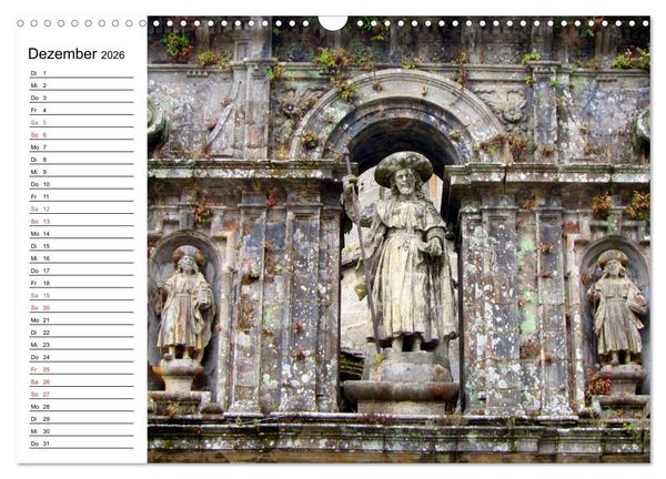 Produktbild: Jakobsweg - Camino Portugues (Wandkalender 2026 DIN A3 quer), CALVENDO Monatskalender