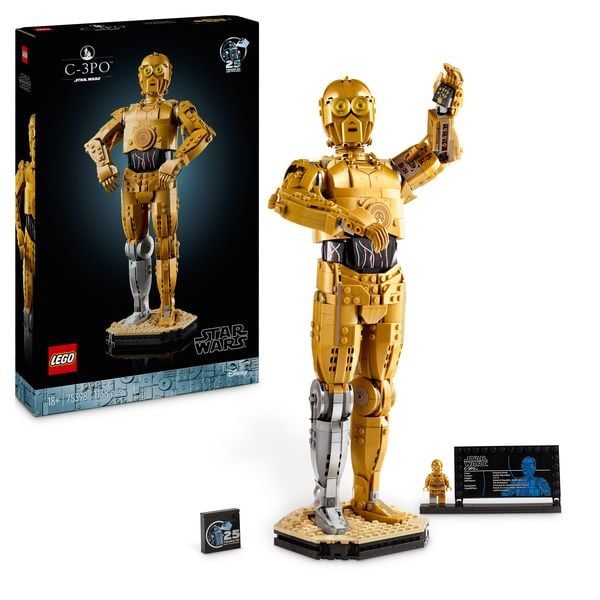 LEGO Star Wars C-3PO B, baubarer Droide, Geschenk für Erwachsene 75398