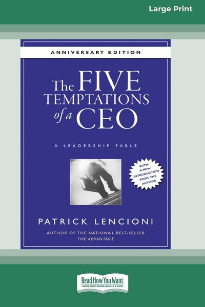 Produktbild: The Five Temptations of a CEO