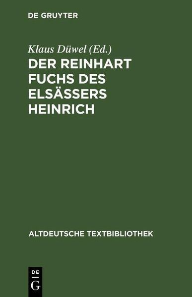 Produktbild: Der Reinhart Fuchs des Els&auml;ssers Heinrich