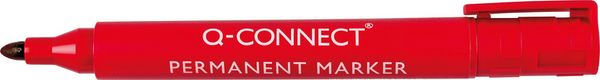 Produktbild: Q-CONNECT&reg; Permanent Marker mit Rundspitze, 10er Etui (schwarz, braun, rot, orange, gelb, gr&uuml;n, hellblau, blau,, violett, rosa)