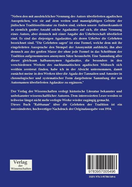 Produktbild: Rabbanan, die Gelehrten der Tradition