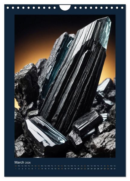 Produktbild: Fantastic Minerals - Mysterious Treasures (Wall Calendar 2026 DIN A4 portrait), CALVENDO 12 Month Wall Calendar