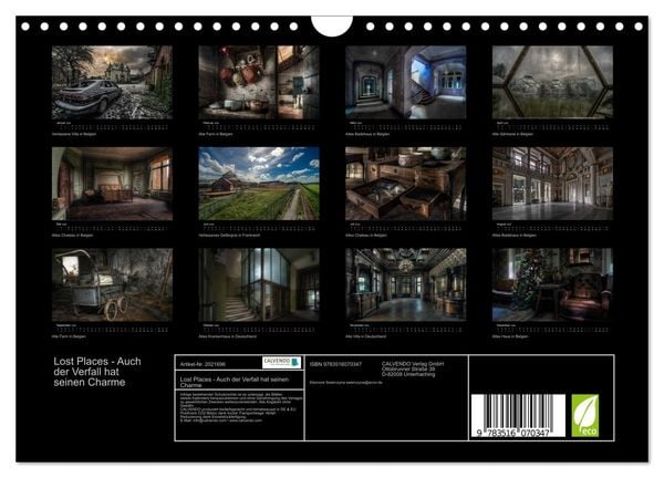 Produktbild: Lost Places - Auch der Verfall hat seinen Charme (Wandkalender 2026 DIN A4 quer), CALVENDO Monatskalender
