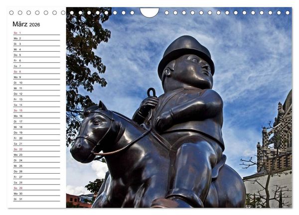 Produktbild: Kolumbien Impressionen (Wandkalender 2026 DIN A4 quer), CALVENDO Monatskalender