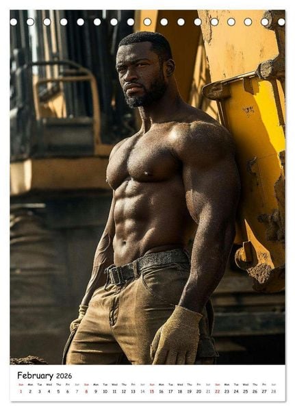 Produktbild: Hot Builders - Hard at Work (Desk Calendar 2026 DIN A5 portrait), CALVENDO 12 Month DeskCalendar