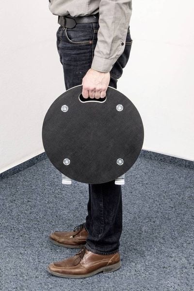 Produktbild: Metafranc WU0822040 Transportroller Traglast (max.): 200 kg 380 mm x 110 mm Anzahl Lenkrollen 4