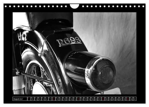 Produktbild: BMW R69S in schwarzweiss (Wandkalender 2027 DIN A4 quer), CALVENDO Monatskalender