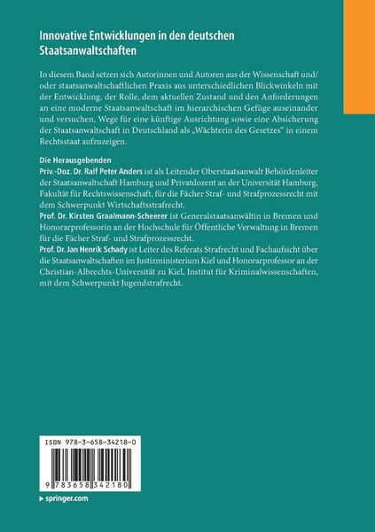 Produktbild: Innovative Entwicklungen in den deutschen Staatsanwaltschaften