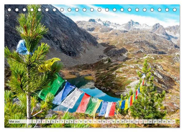 Produktbild: ALPEN BLICK (Tischkalender 2026 DIN A5 quer), CALVENDO Monatskalender
