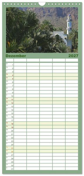 Produktbild: Familienplaner 2027 - Unterwegs im Weihrauchland Oman mit 5 Spalten (Wandkalender, 21 x 45 cm) CALVENDO
