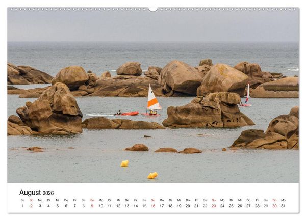 Produktbild: K&uuml;sten der Normandie und der Bretagne (Wandkalender 2026 DIN A2 quer), CALVENDO Monatskalender