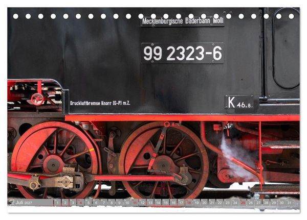 Produktbild: Molli- Mecklenburgische B&auml;derbahn (Tischkalender 2027 DIN A5 quer), CALVENDO Monatskalender