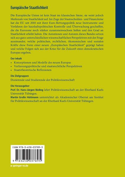 Produktbild: Europ&auml;ische Staatlichkeit