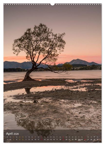 Produktbild: Naturparadies Neuseeland (Wandkalender 2026 DIN A2 hoch), CALVENDO Monatskalender