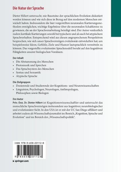 Produktbild: Die Natur der Sprache