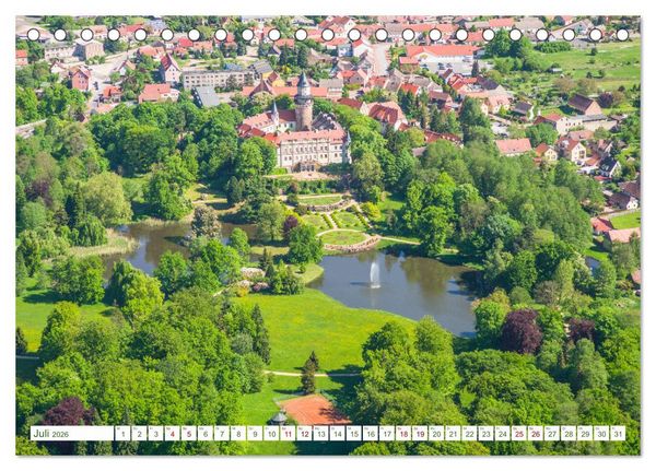 Produktbild: Der Fl&auml;ming aus der Vogelperspektive (Tischkalender 2026 DIN A5 quer), CALVENDO Monatskalender
