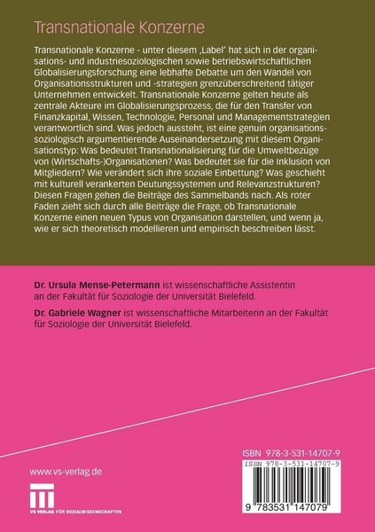 Produktbild: Transnationale Konzerne