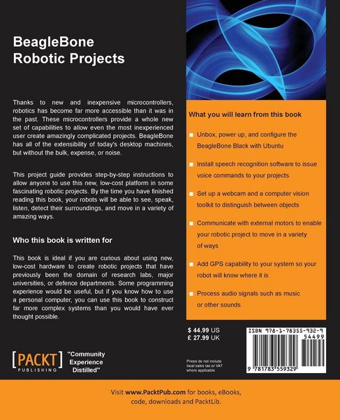 Produktbild: Beaglebone Robotic Projects